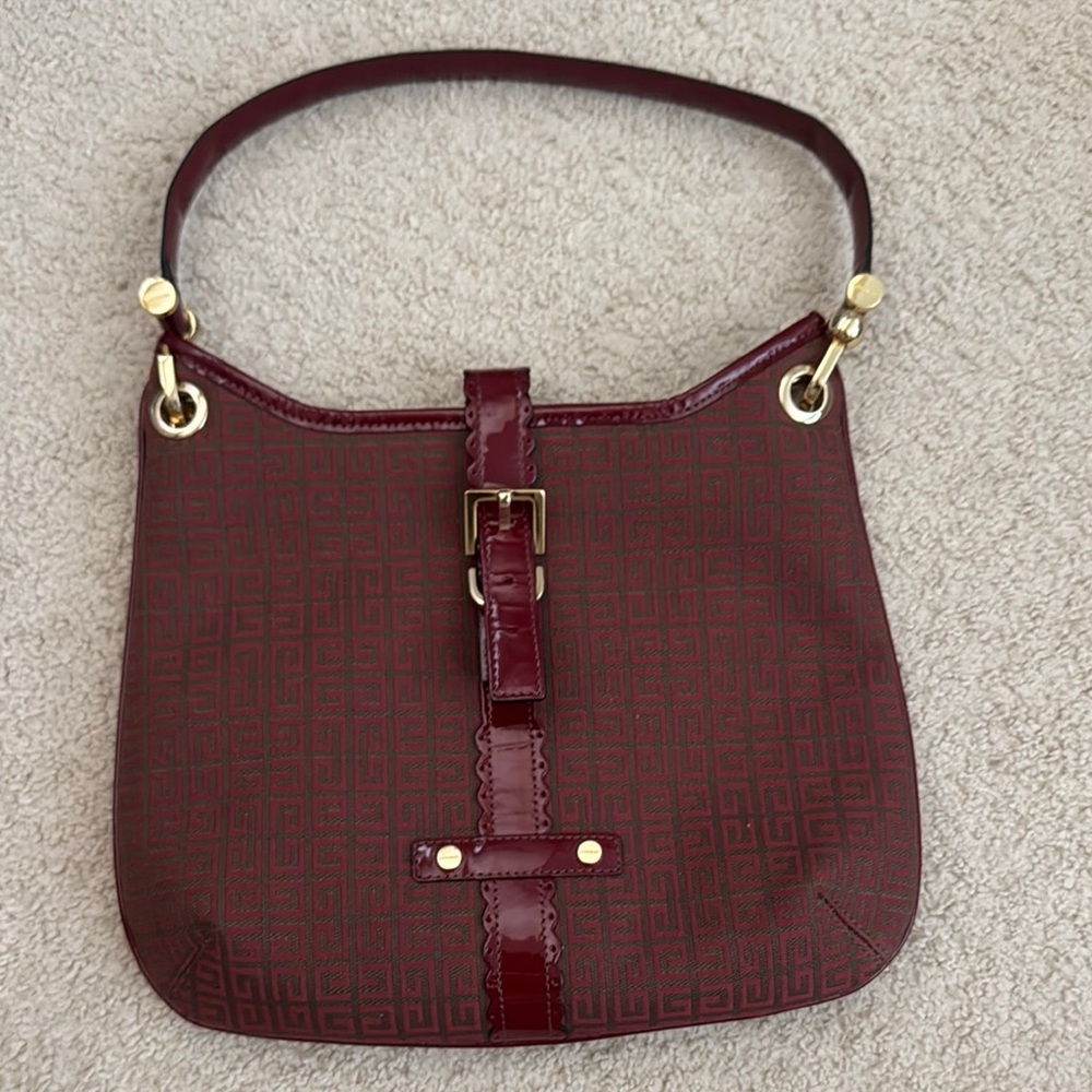 Elegant Burgundy Givenchy Handbag